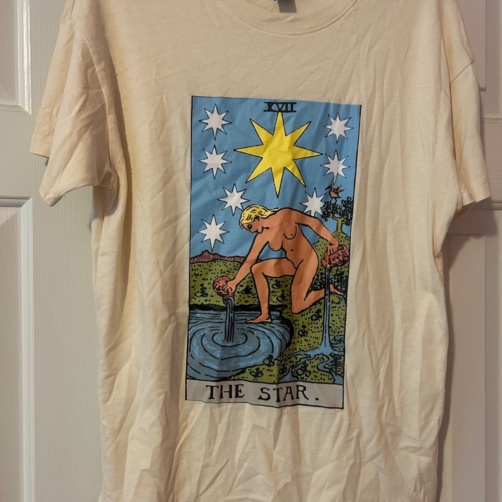 Forever 21 Cream Tarot Graphic Tee